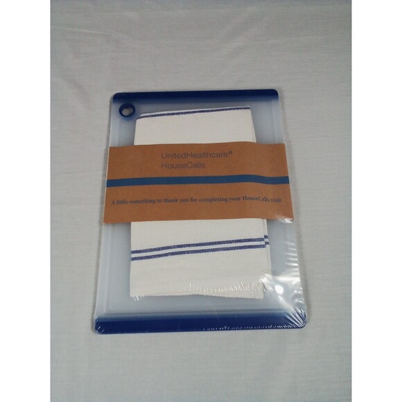 Cutting Board With Kitchen Towel United Healthcare New In Package - Picture 8 of 8